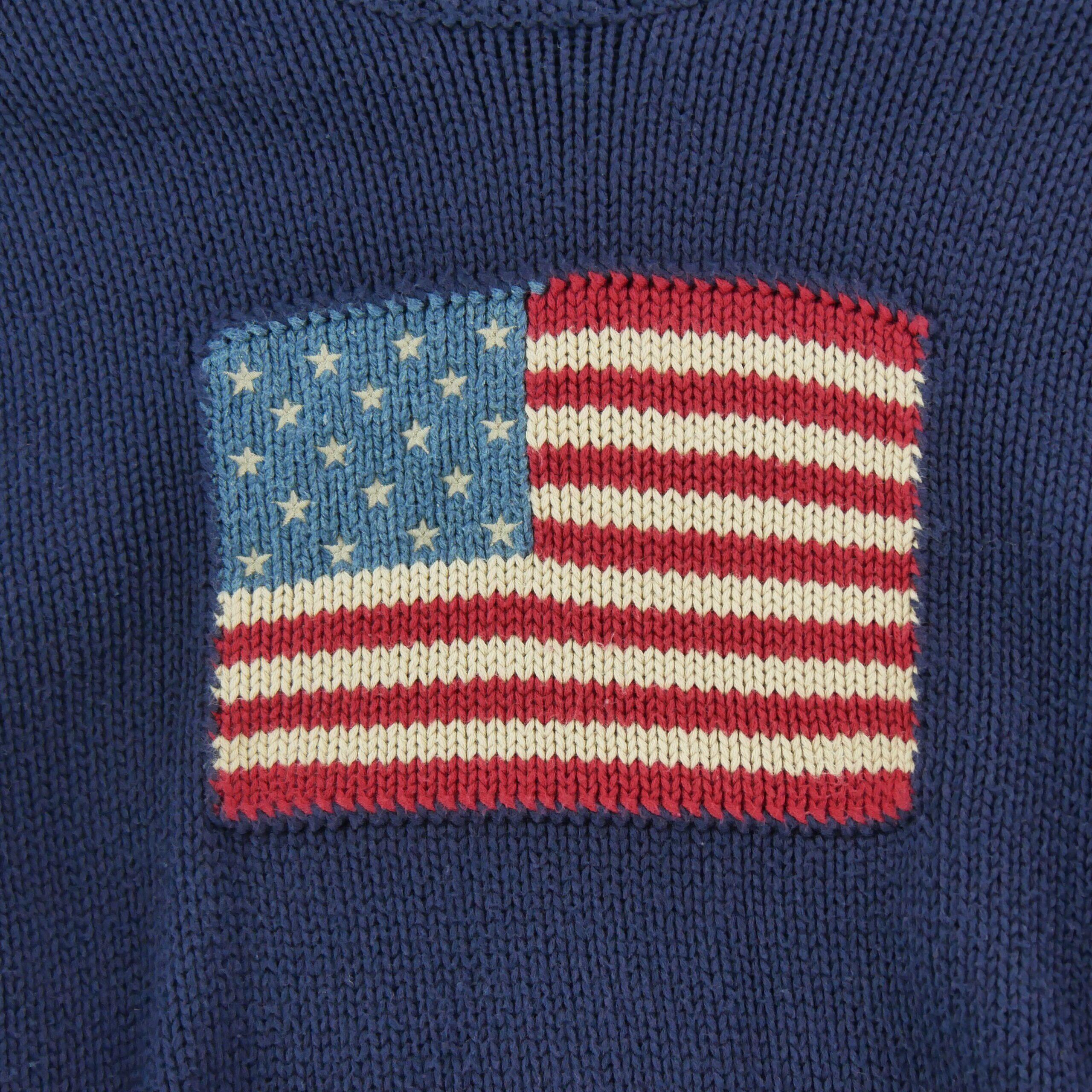 Second life - Damski sweter USA Flag RL Navy - Stan bardzo dobry 4/6