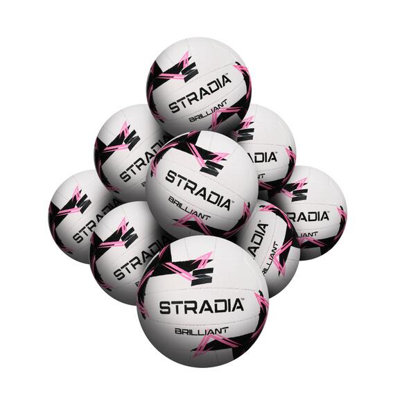 STRADIA “BRILLIANT” Netball – Size 5 – Pack of 10