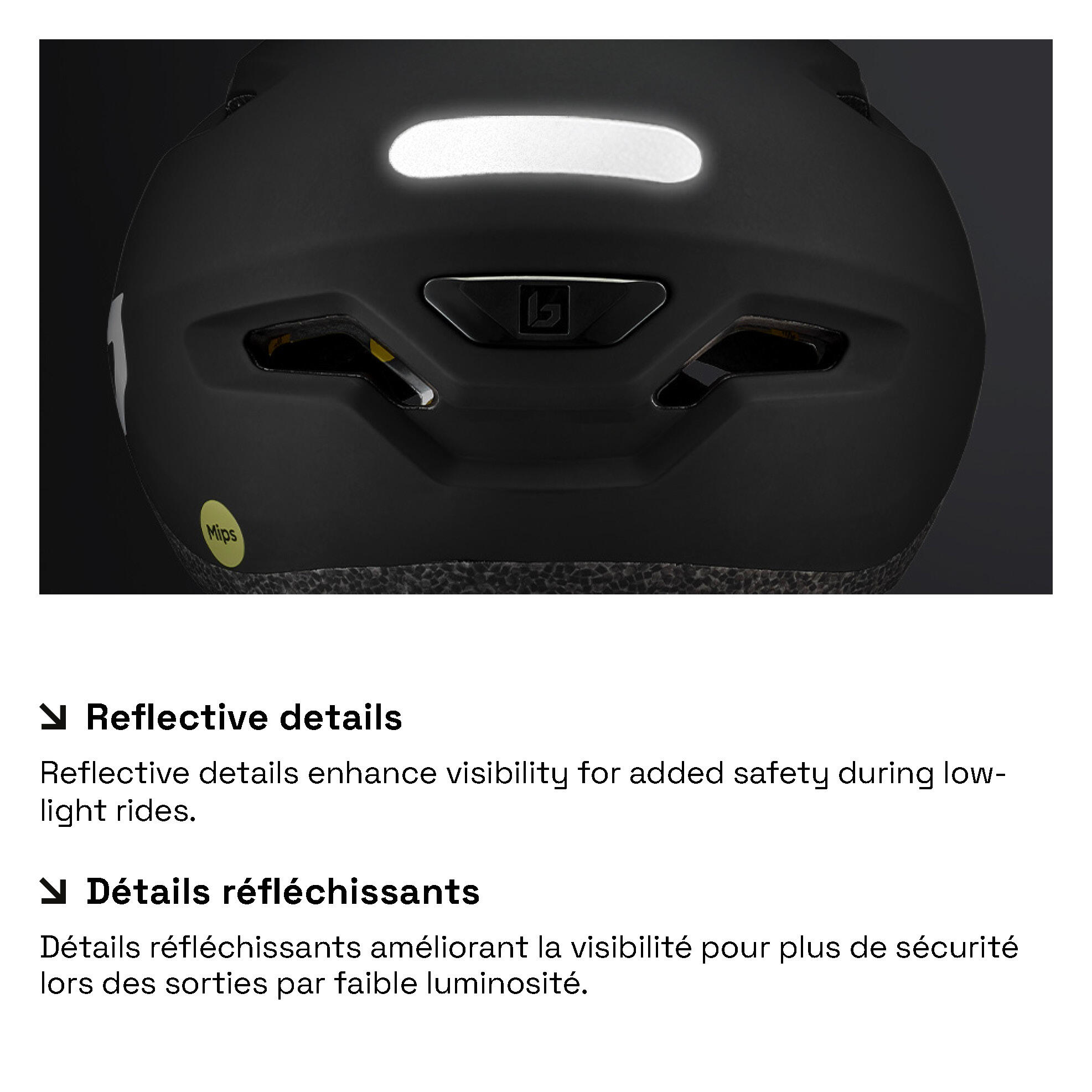 Capacete Urbano Preto Puro de Bollé Mips Matte 3/6