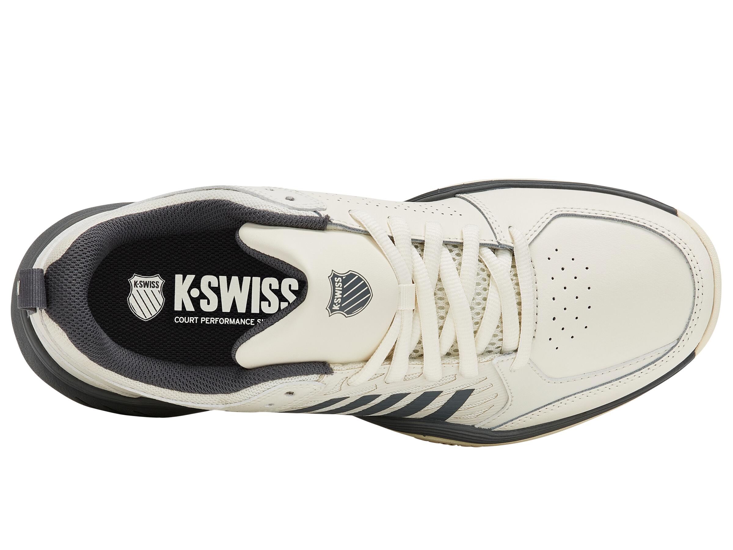 K- Swiss Tennisschuh Court Express 2 Clay creme/grau - Herren UK 12.0 (EU 47.0) 7/7