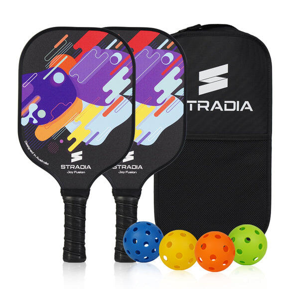 STRADIA “JOY FUSION” Pickleball Set – Glass Fibre 10mm
