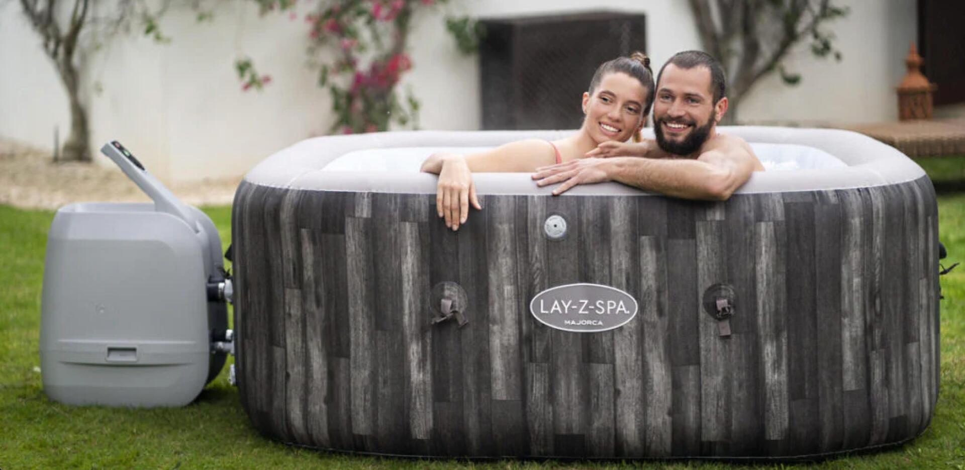 180 x 180 x 71 cm Bestway Lay-Z-Spa Majorca Hydrojet 2/5