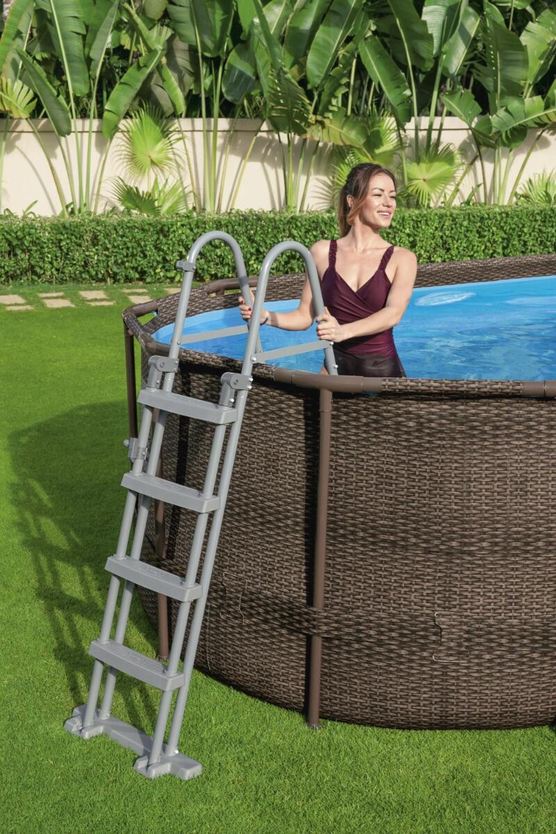 549 x 274 x 122 cm Bestway Power Steel Swim Vista Zwembad Set 3/7