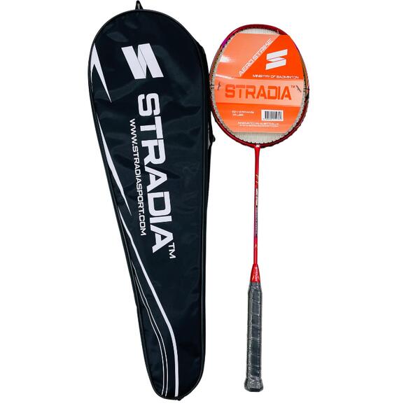 STRADIA AERO STRIKE Badminton Racquet (Full Graphite, Two Piece 24T, Strung)
