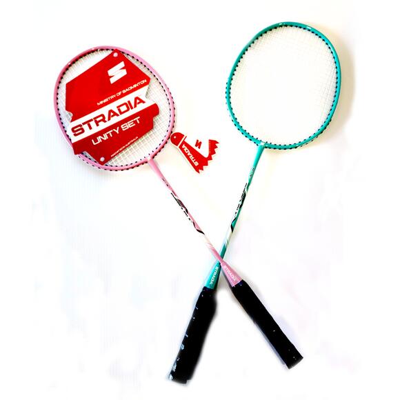 STRADIA UNITY SET Badminton Set (2 Racquets + Plastic Shuttlecocks)