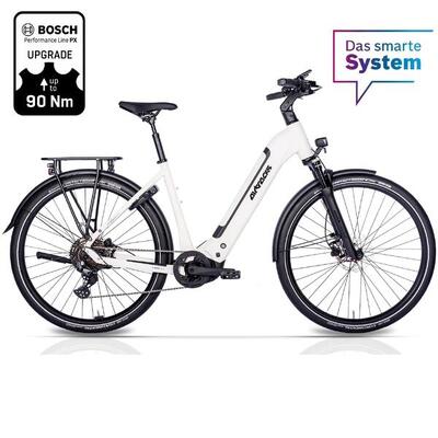 28" dames e-bike trekkingfiets ls wave terra tr2 bosch performance line px smart
