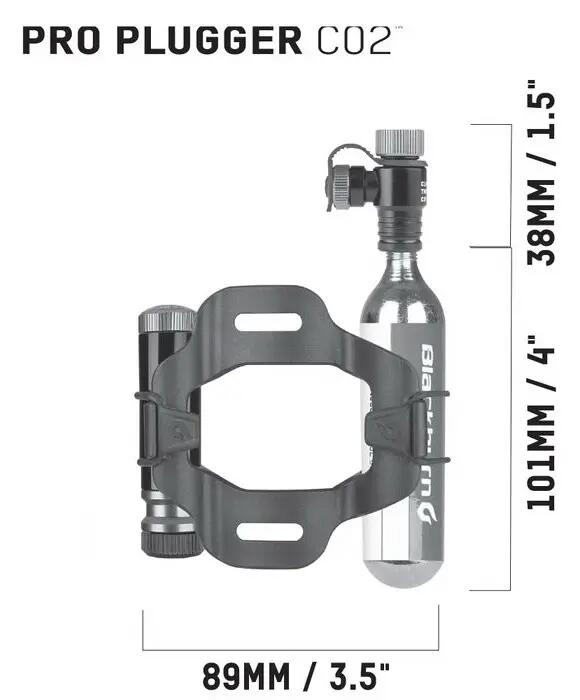 BLACKBURN Pro Plugger Set di riparazione pneumatici a CO₂ - Cartuccia da 25 g 3/5
