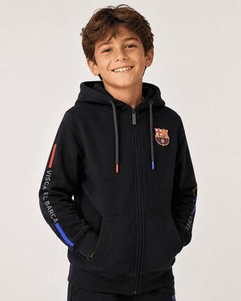 Bluza dziecięca FC Barcelona 2024-25 w kolorze czarnym