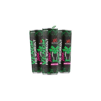 Venom Pre-Workout Drink - Kant-en-Klare Pre Workout - Bessen -24 Pack (24x250ml)