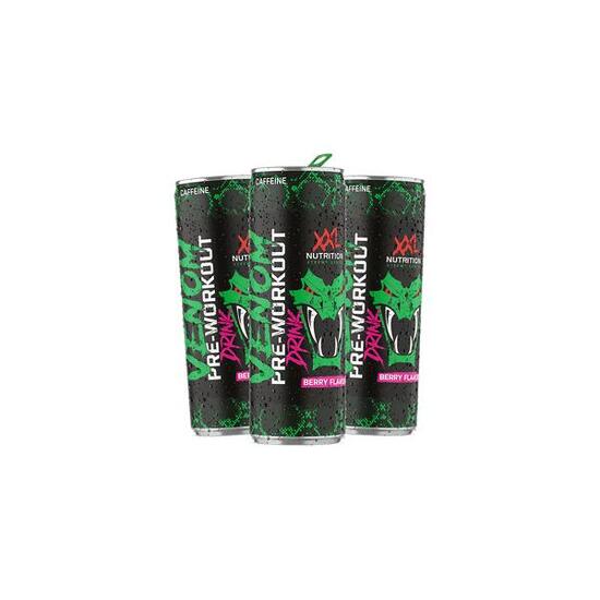 Venom Pre-Workout Drink - Kant-en-Klare Pre Workout - Bessen -24 Pack (24x250ml)
