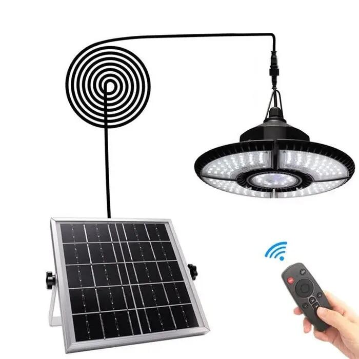 136 LED Solar Ceiling Hanging Lamp Pendant Light