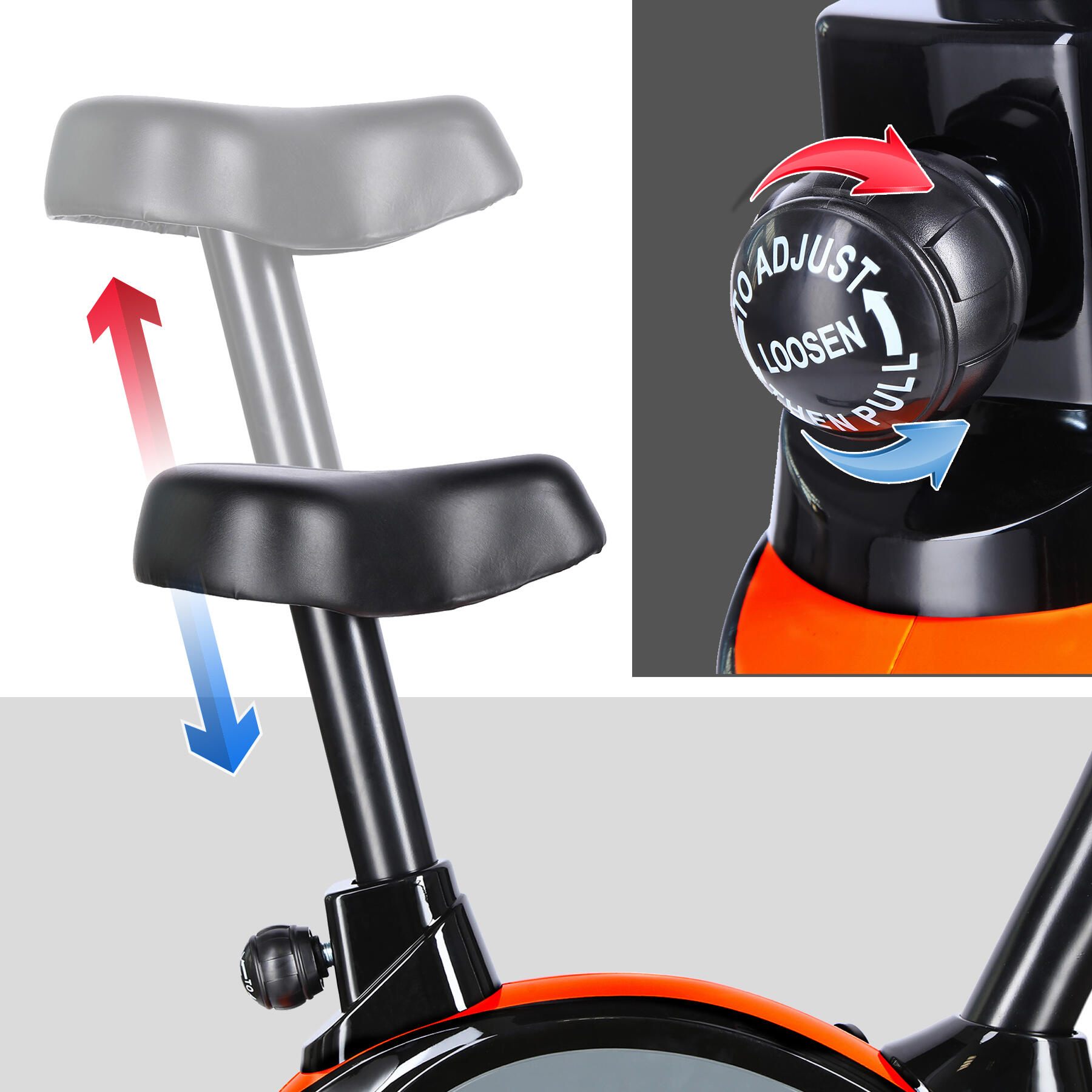 Vélo d'appartement magnétique m5560 HMS 6/7