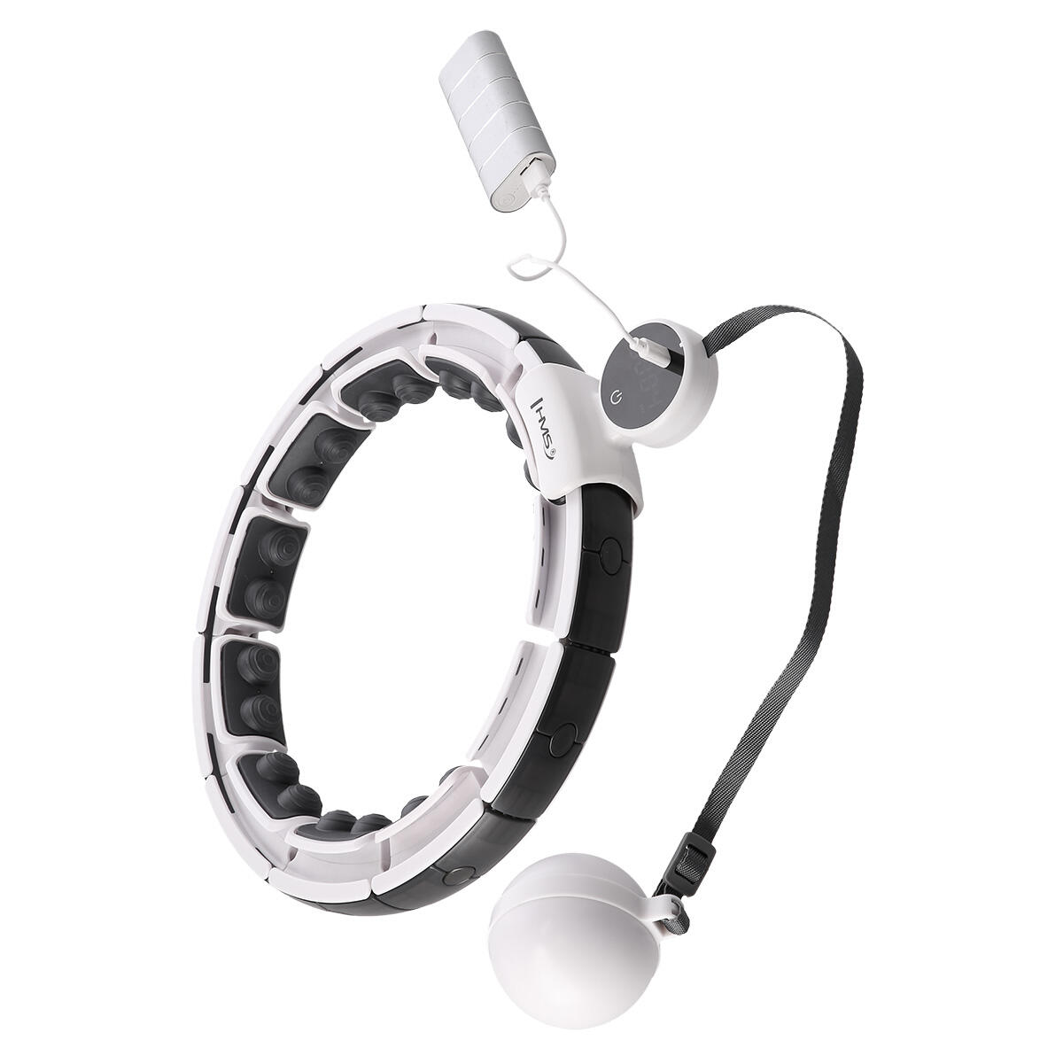 Sada masážní hula hoop HMS HHM16 a BR163 PLUS SIZE zeštíhlujícího pásu 5/7