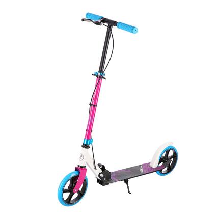 Hulajnoga składana Nils Extreme HM0107 White-Pink 200 mm z hamulcem ręcznym