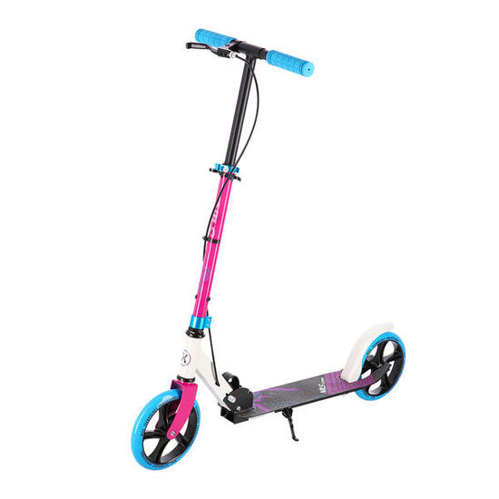 Hulajnoga składana Nils Extreme HM0107 White-Pink 200 mm z hamulcem ręcznym