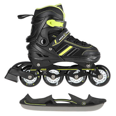Inline skates voor kinderen met verwisselbare ijshockeyslip nils extreme nh18191