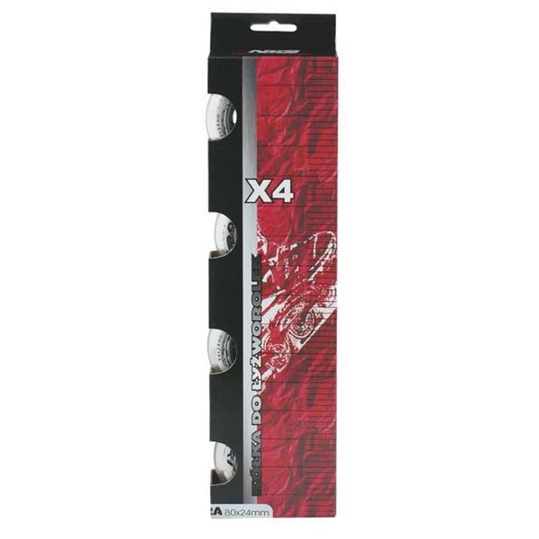 Roulette PU 80x24 82A (4 pièces) Nils Extreme 3/5