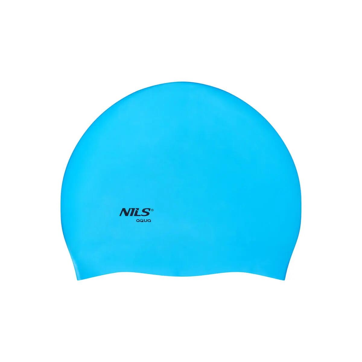 Nqc egyszínű kék szilikon sapka Nils Aqua BL02 2/5