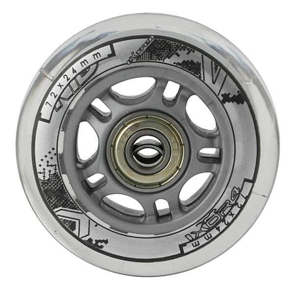 PU 72x24 82A TRANSPARENT (4 pièces) + ABEC-7 (8 pièces) KIT NILS EXTREME 2/6