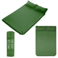 Matelas autogonflant 2 personnes NILS CAMP NC4060 avec oreiller intégré