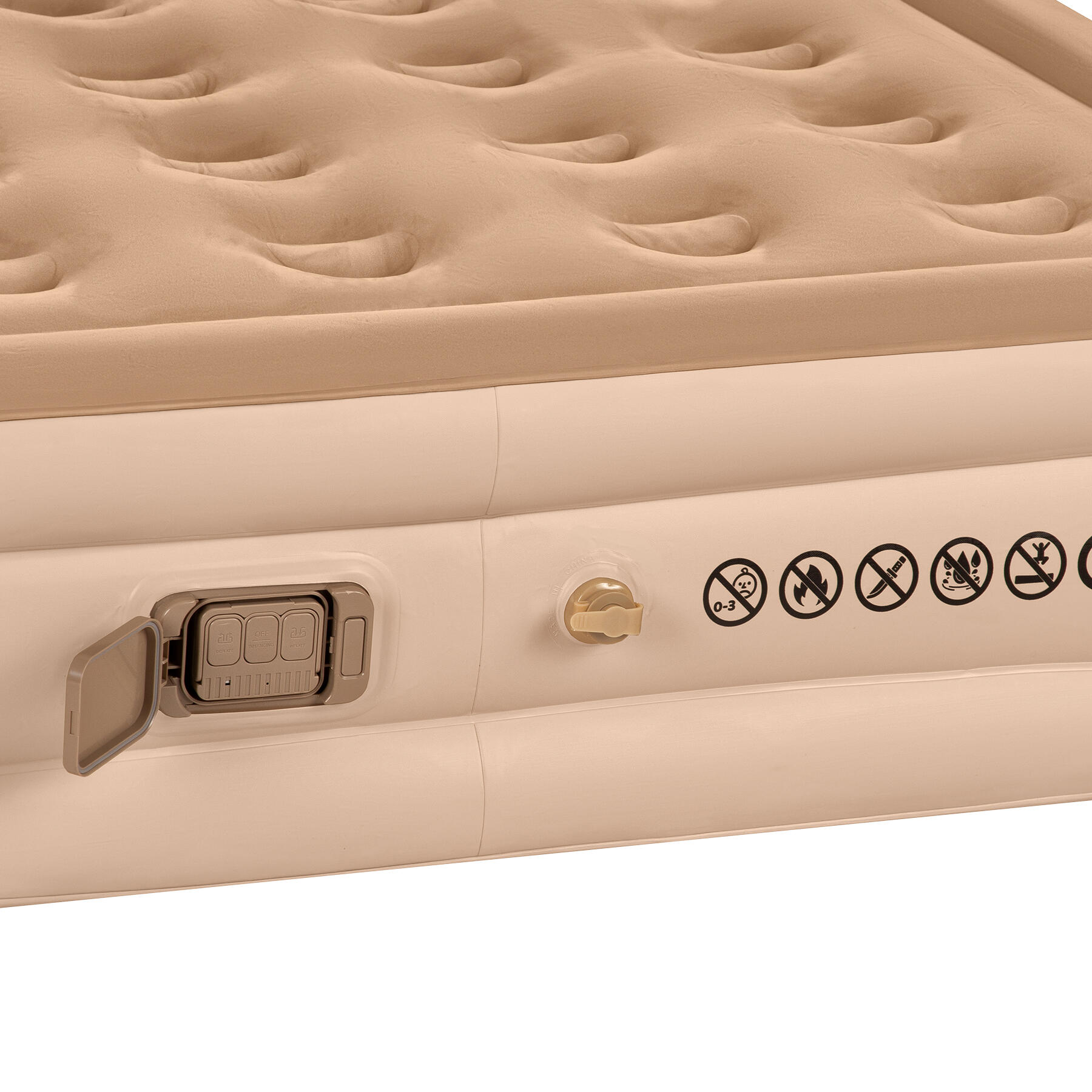 Tweepersoonsmatras kingsize + elektrische pomp NC2808 Nils Camp 3/7