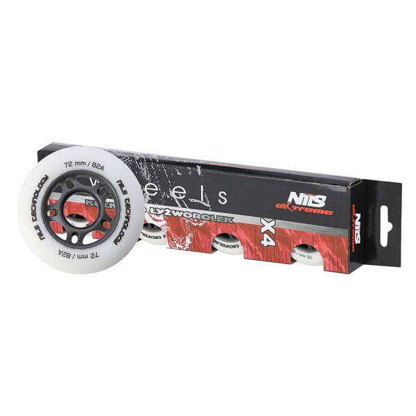 Matná kolečka NILS Extreme PU 72x24 82A, 4 ks 4/6