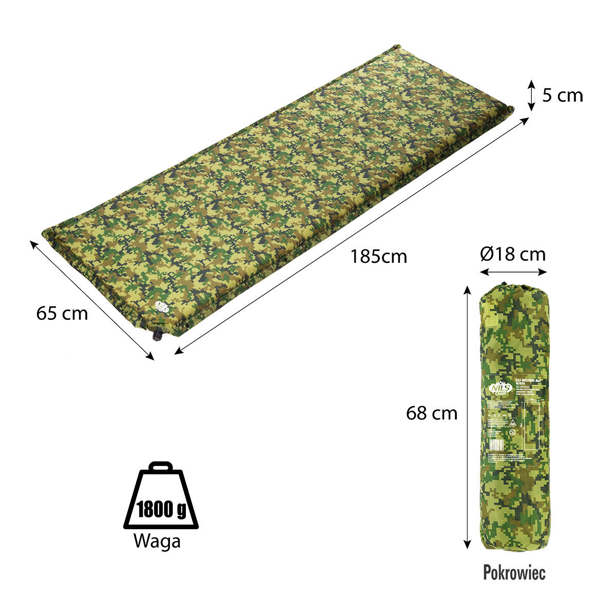 Matelas autogonflant Nils Camp NC4050 5/7