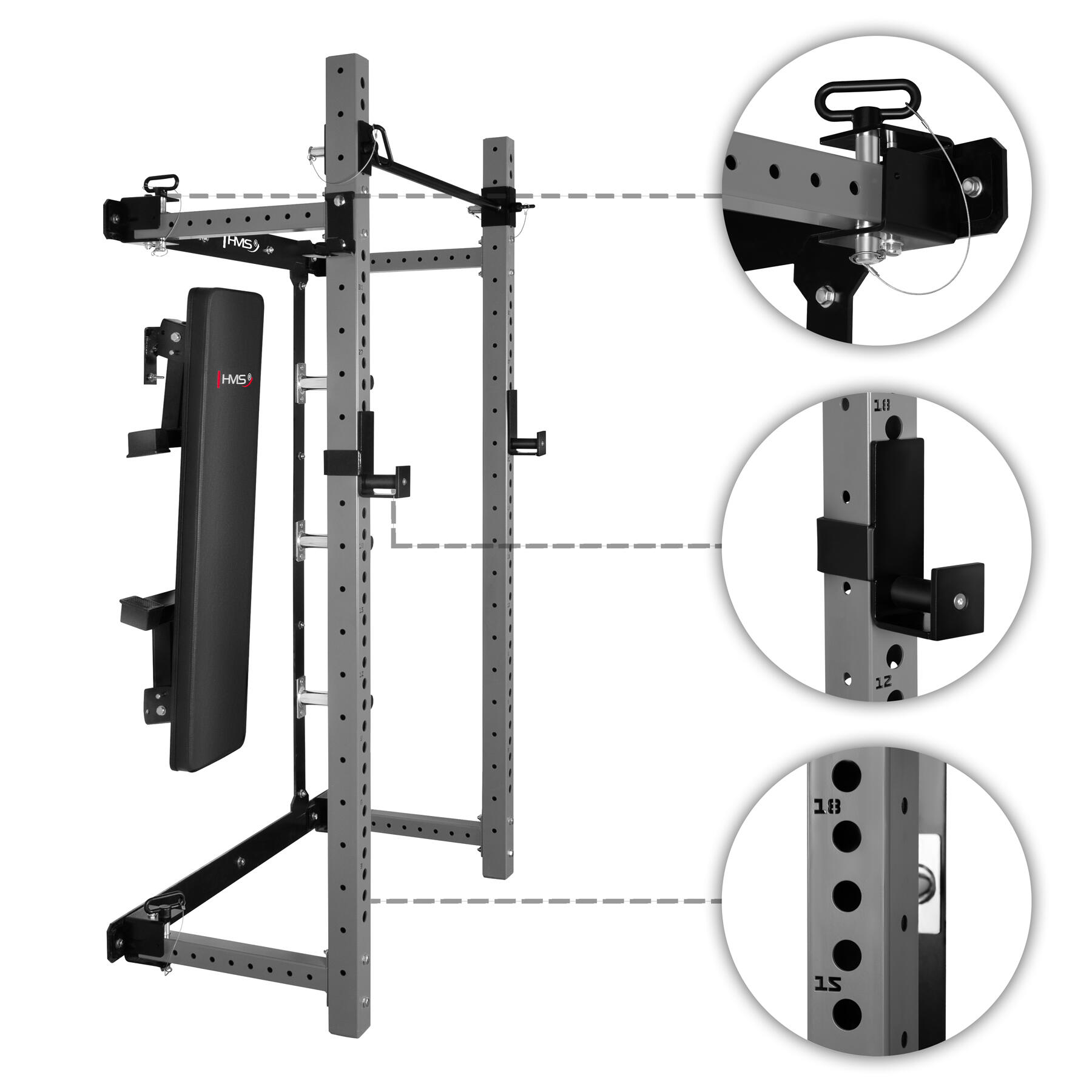 MULTIFUNCTIONELE TRAININGSKOOI OPVOUWBAAR KLT34 HMS 4/7