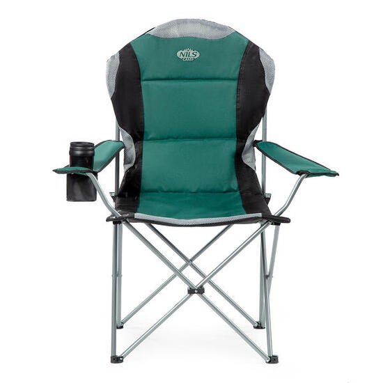 Fauteuil de camping pliable 130 kg avec accoudoirs réglables NILS CAMP NC3080