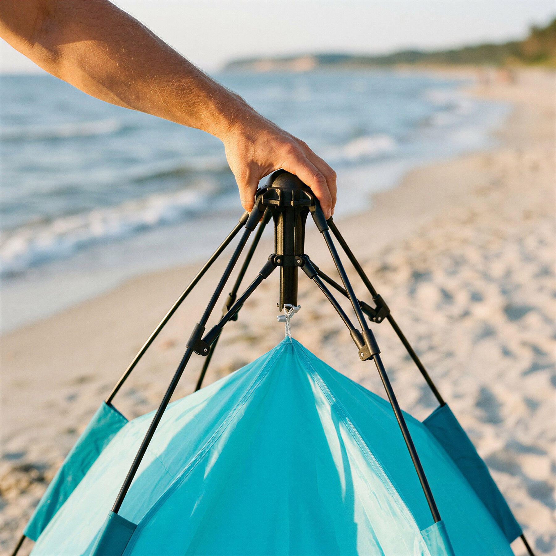 Automatisches Strandzelt mit UV-Schutz für Strand und Camping  NILS NC4802 6/7