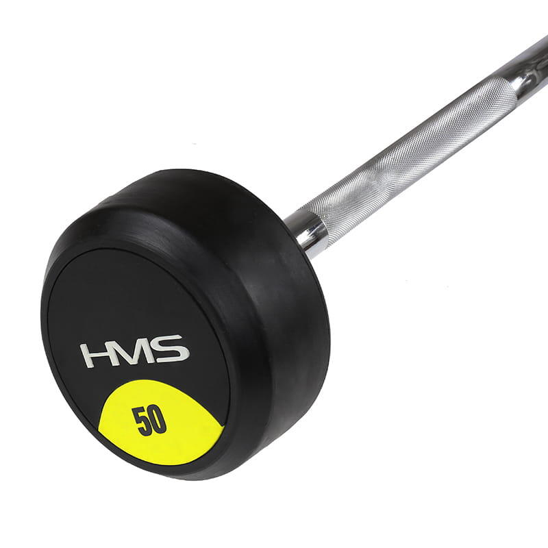 Barre d'haltère/barre de rupture fixe Caoutchouc GSL HMS 4/7