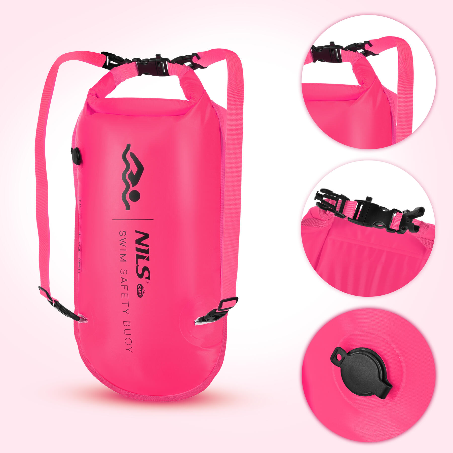 Bouée de sécurité gonflable 3 en 1 pour la natation, 28 L, NILS CAMP NC1772 6/7