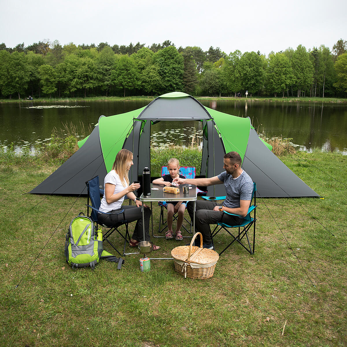 Tente de camping randonnée 6 personnes HIGHLAND NILS CAMP NC6031 2/7