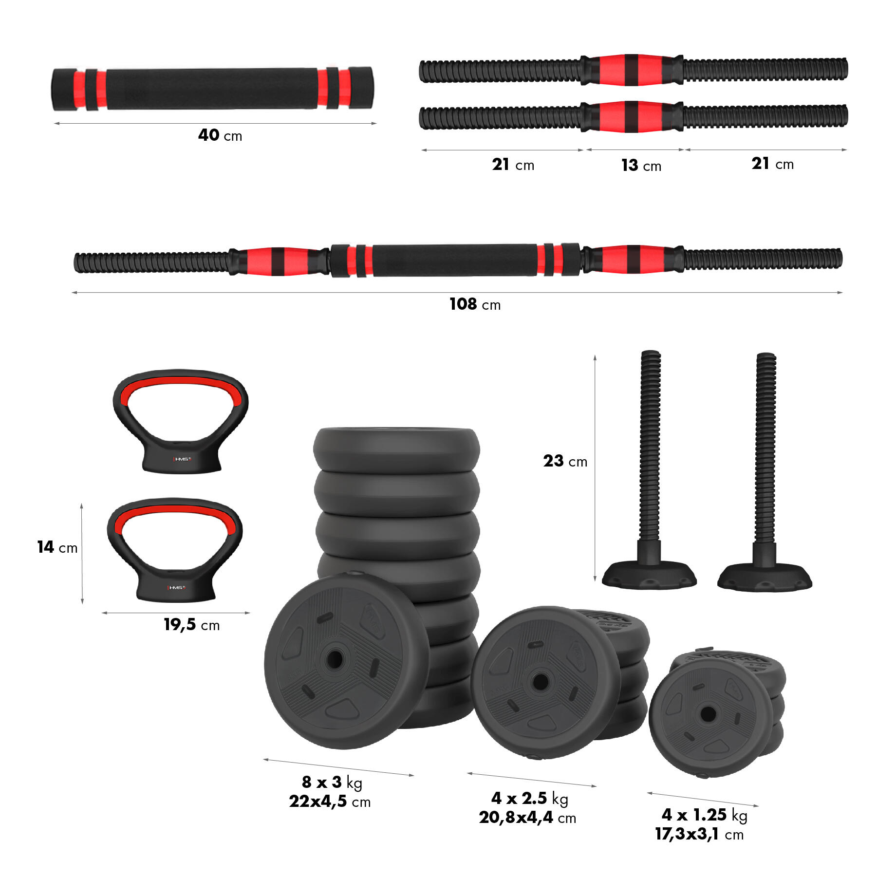 Set d'entraînement de force 6-en-1 - 40 kg 3/7