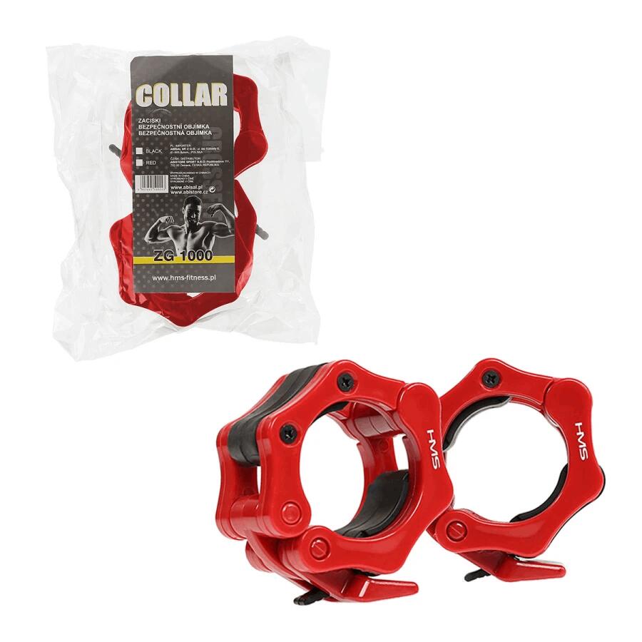 Barre Olympique avec Colliers Lock Jaw - 20 kg 5/7
