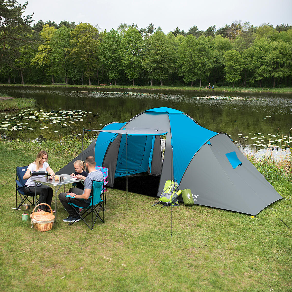 Tente de camping randonnée 6 personnes HIGHLAND NILS CAMP NC6031 5/7