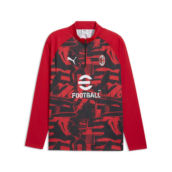 AC Milan Warmup top met kwartrits voor heren PUMA