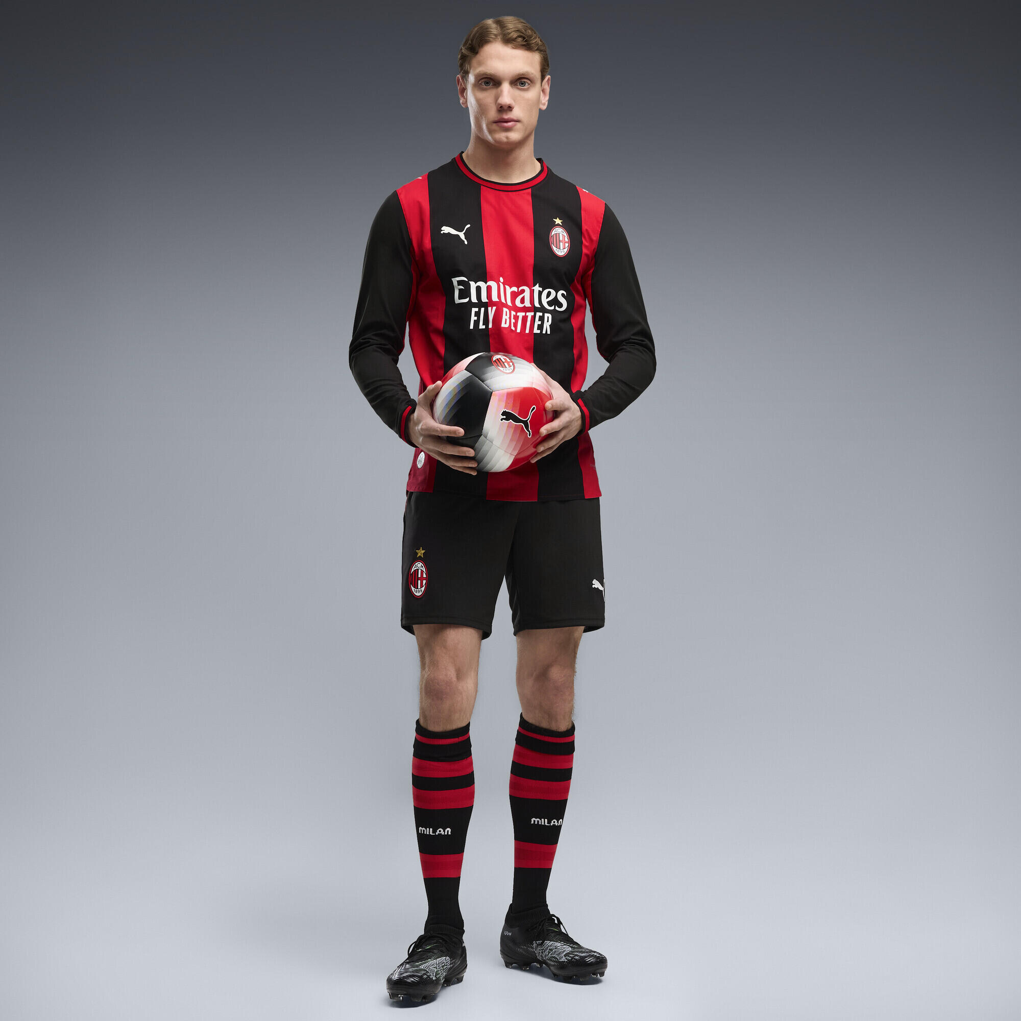 AC Milan 26/27 Authentic Langarm-Heimtrikot Herren PUMA 4/6