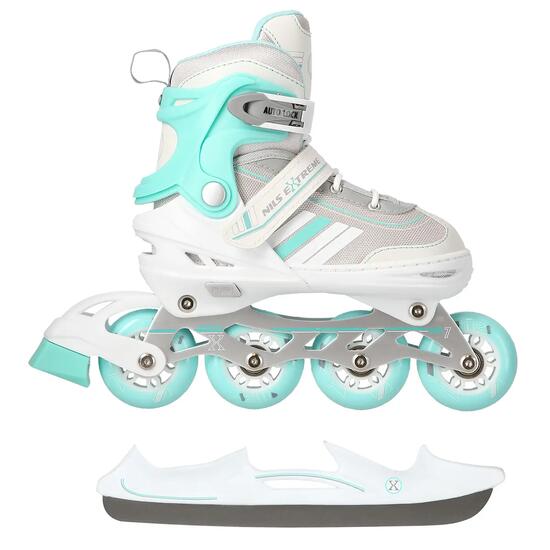 Rollers avec patin de hockey Nils Extreme NH18191 2 en 1