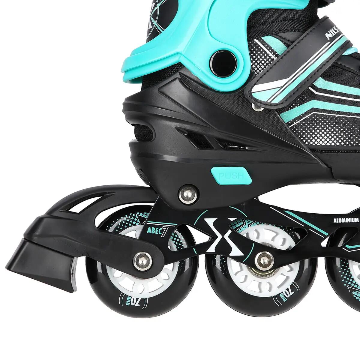 Łyżworolki z wymienną płozą hokejową Nils Extreme NH18190 2w1 6/7
