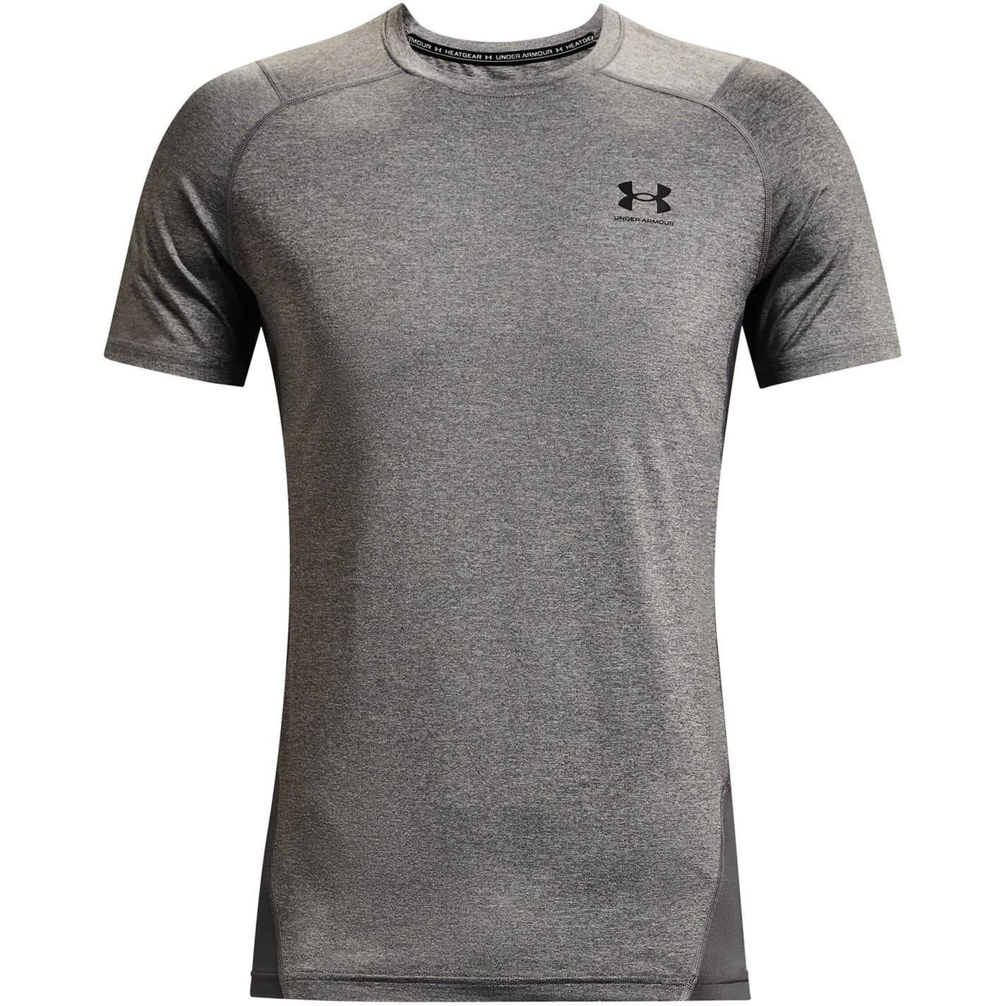 Under Armour Mens HeatGear Mesh Panel Fitted T-Shirt