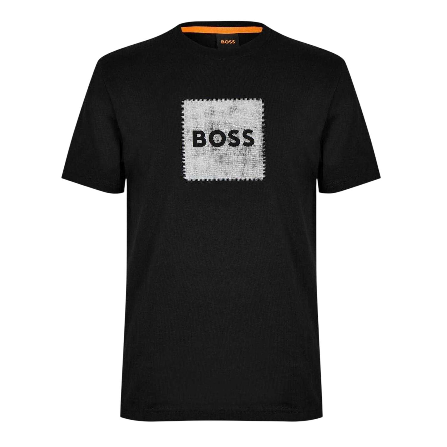 Boss Mens Stitched Cotton Logo T-Shirt