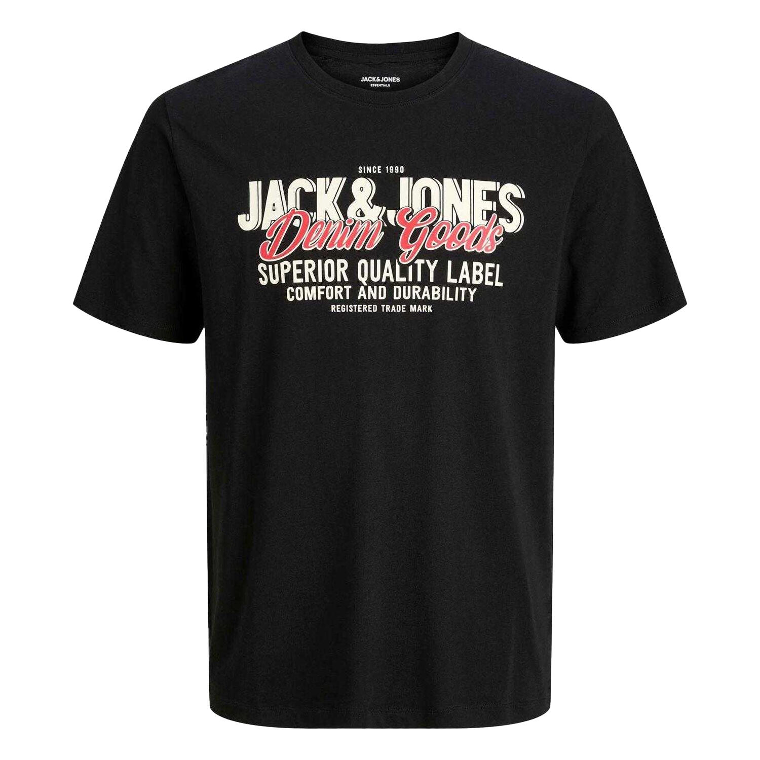 Jack And Jones Mens Colour Logo Plus T-Shirt