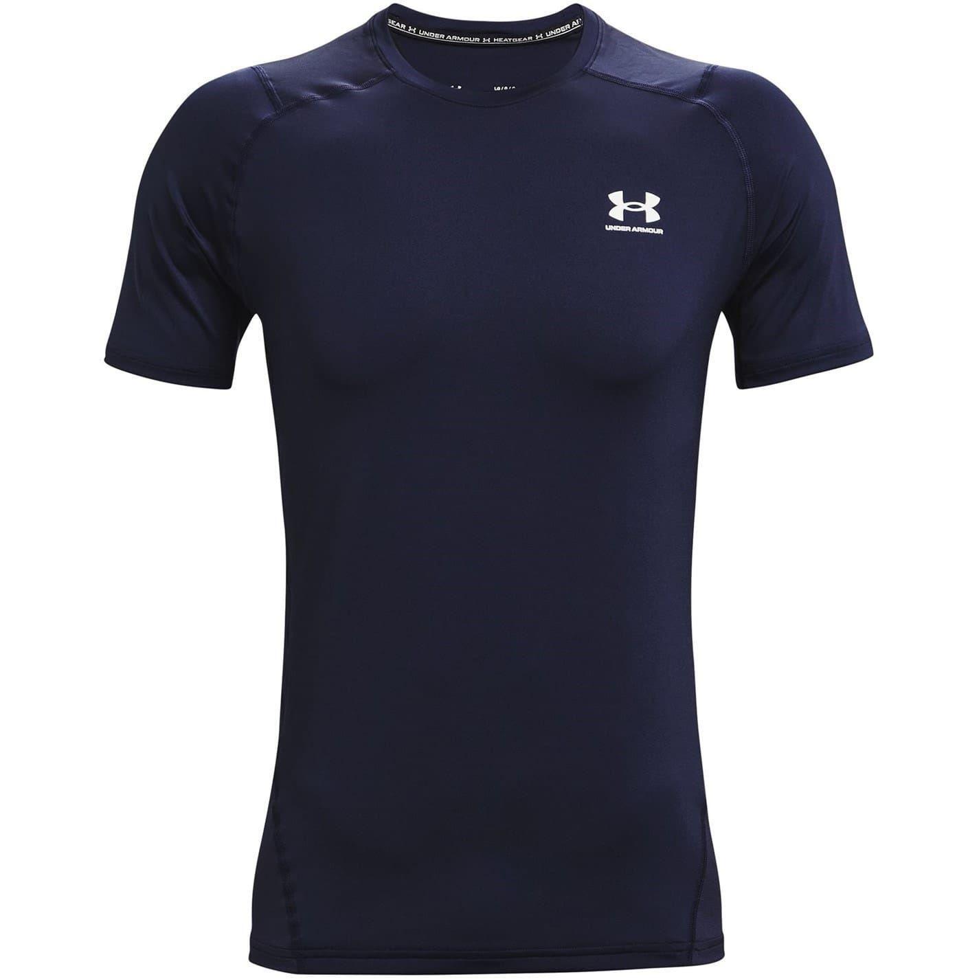Under Armour Mens HeatGear Mesh Panel Fitted T-Shirt