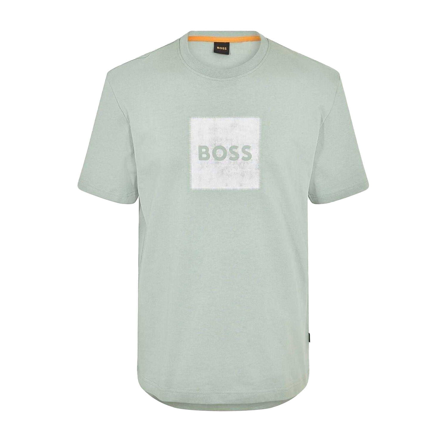Boss Mens Stitched Cotton Logo T-Shirt