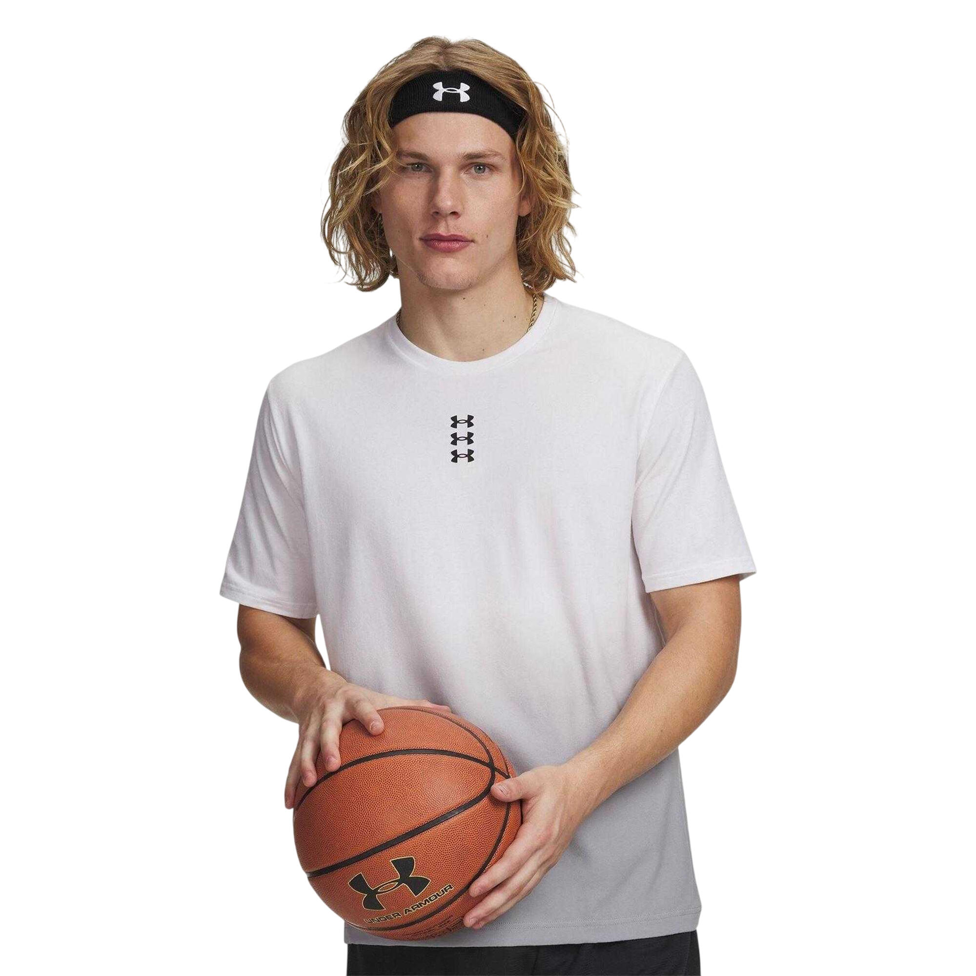 Under Armour Mens Stacked Logo Loose Fit T-Shirt