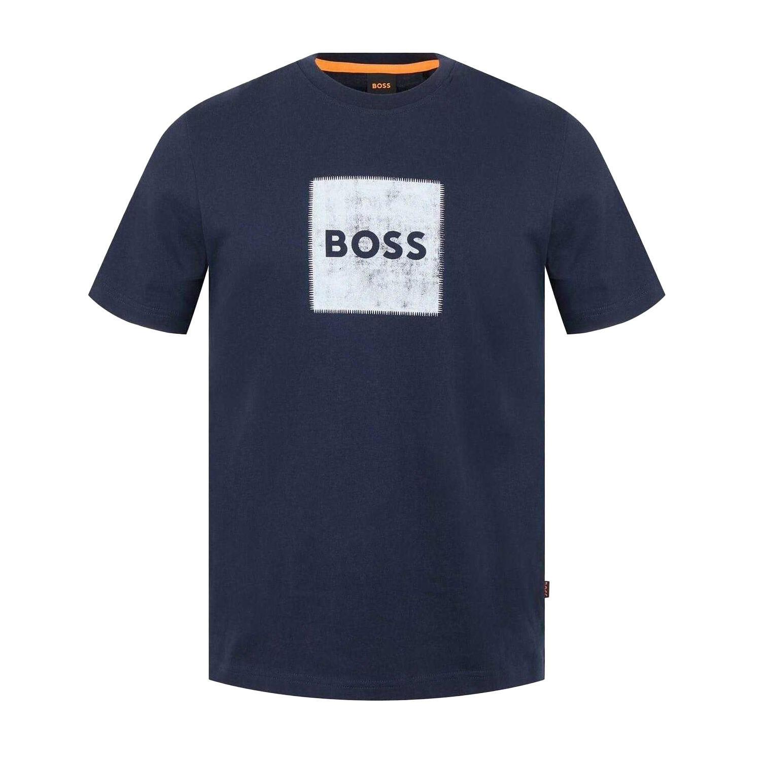 Boss Mens Stitched Cotton Logo T-Shirt