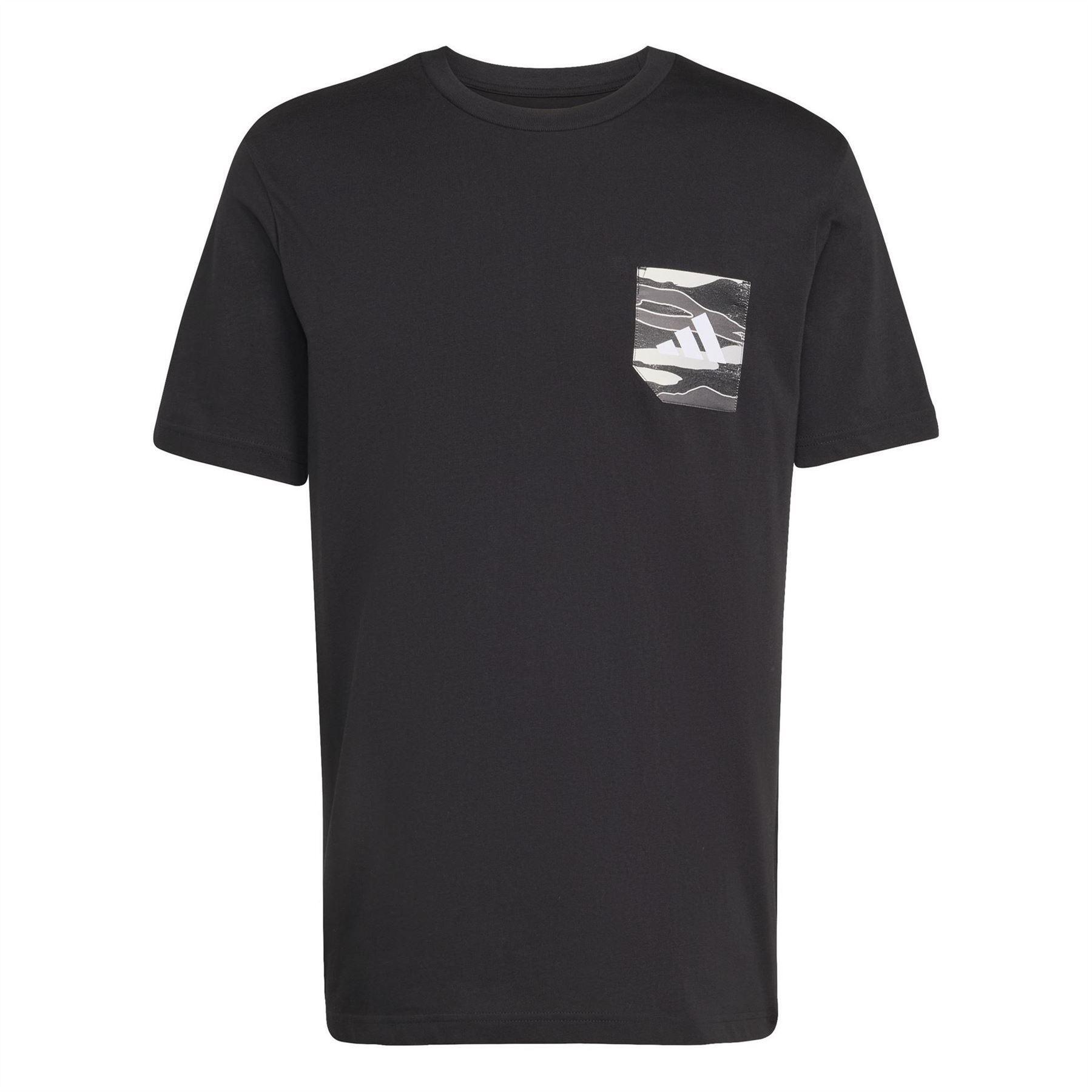 Adidas Mens Logo Pocket T-Shirt