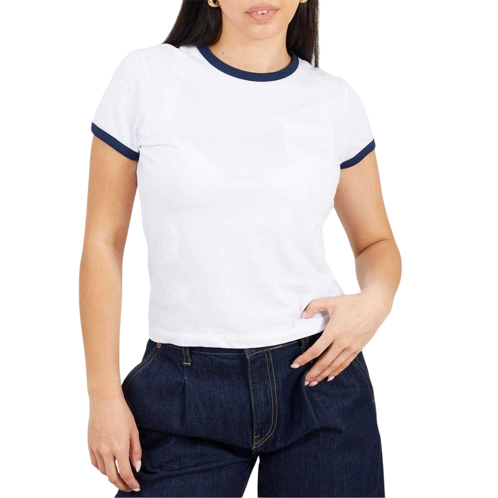 Brave Soul Unisex Adult Contrast Detail Ringer Regular T-Shirt