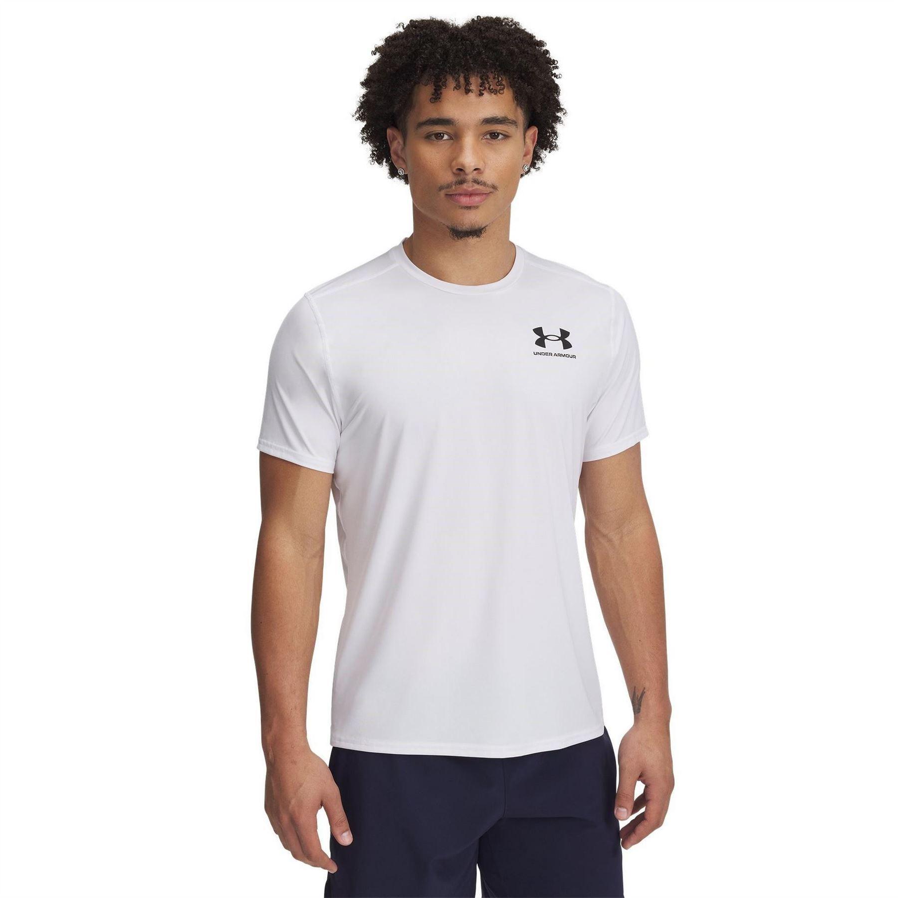 Under Armour Mens HeatGear Mesh Panel Fitted T-Shirt